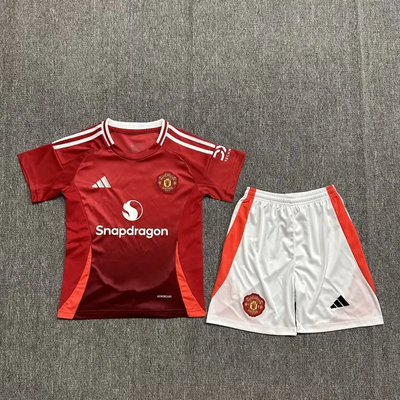 Camiseta de fútbol para niños del Manchester United 24/25