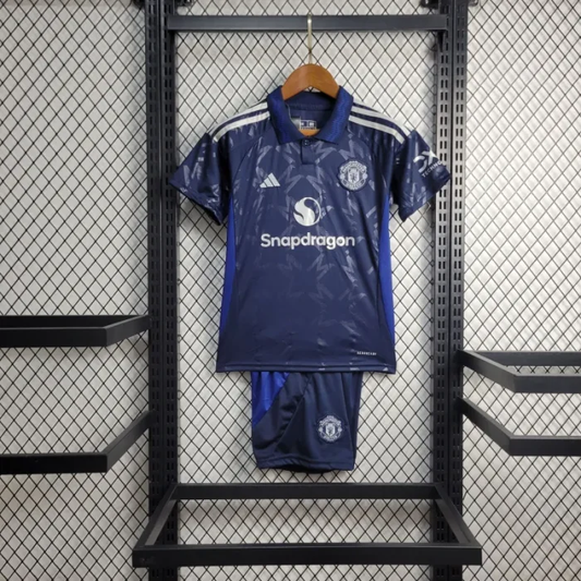Kids Manchester united Away Kit 24/25 Football Jersey