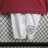Kids West Ham United Home Kit 24/25 Football Jersey - PalmSportss