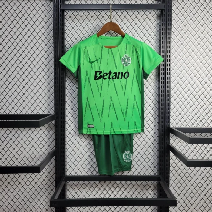 Kit de fútbol para niños de la tercera equipación del Sporting CP 24/25