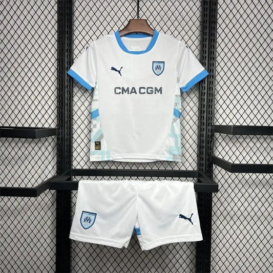 Kids Marseille Home Jersey 24/25 Football Kit