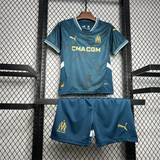 Kids Marseille Away Jersey 24/25 Football Kit - PalmSportss