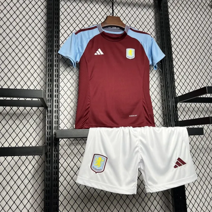 Kids Aston Villa Home Kit 24/25 Football Jersey