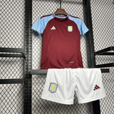 Kids Aston Villa Home Kit 24/25 Football Jersey - PalmSportss