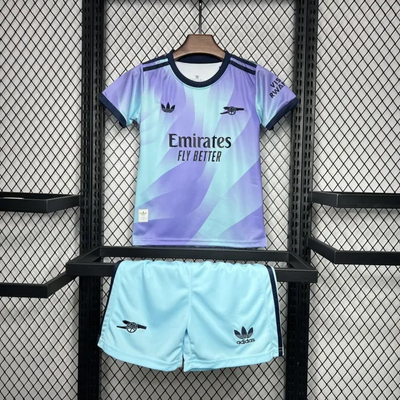 Camiseta de fútbol infantil del Arsenal 24/25, tercera equipación