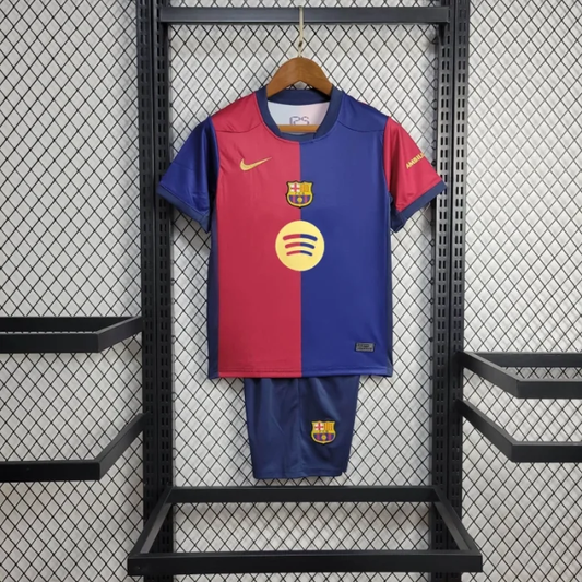 Kids Barcelona Home Kit 24/25 Football Jersey