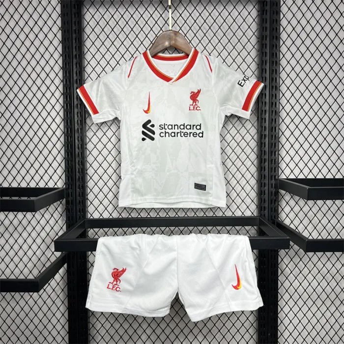 Camiseta de fútbol infantil de la tercera equipación del Liverpool 24/25