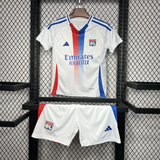 Kids Olympique Lyonnais Home Jersey 24/25 Football Kit My Store