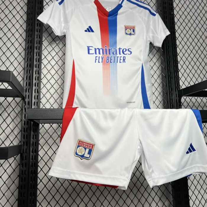 Kids Olympique Lyonnais Home Jersey 24/25 Football Kit