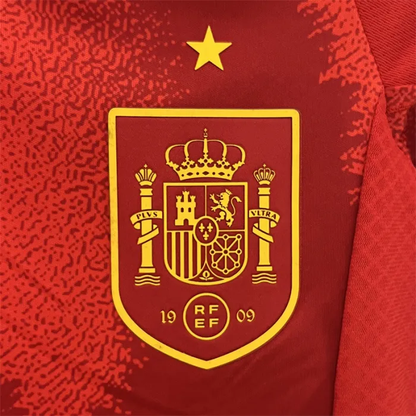 Kids Spain Home Kit 24/25 Euro Cup 2024 Football Jersey