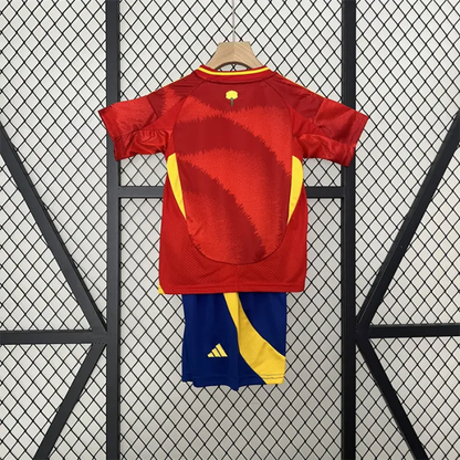 Kids Spain Home Kit 24/25 Euro Cup 2024 Football Jersey