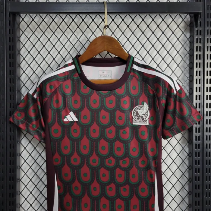 Kids Mexico Home Kit 24/25 Copa America 2024 Football Jersey