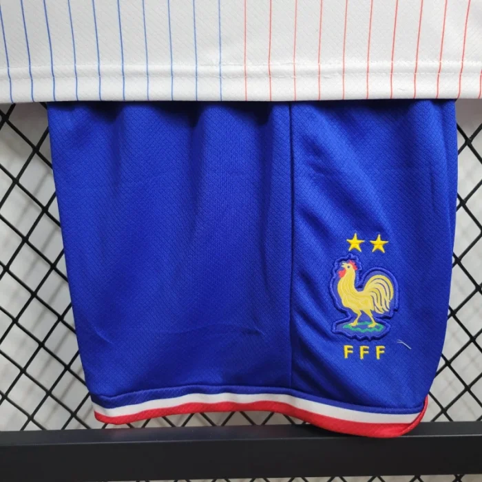 Kids France Away Kit 24/25 Euro Cup 2024 Football Jersey