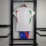 Kids Italy Away Kit 24/25 Euro Cup 2024 Football Jersey - PalmSportss