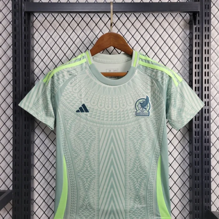 Camiseta de fútbol de visitante de México para niños 24/25 Copa América 2024