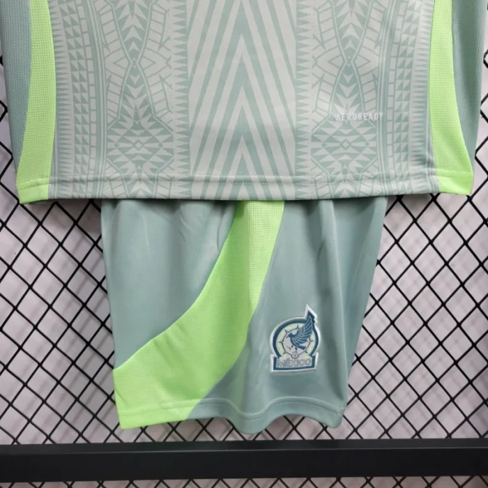 Camiseta de fútbol de visitante de México para niños 24/25 Copa América 2024