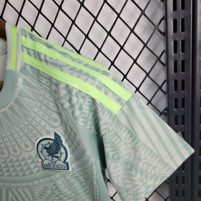 Camiseta de fútbol de visitante de México para niños 24/25 Copa América 2024