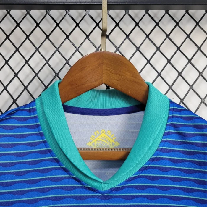 Camiseta de fútbol de visitante de Brasil para niños 24/25 Copa América 2024