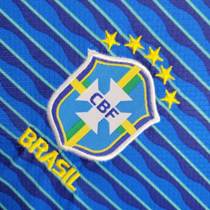 Camiseta de fútbol de visitante de Brasil para niños 24/25 Copa América 2024