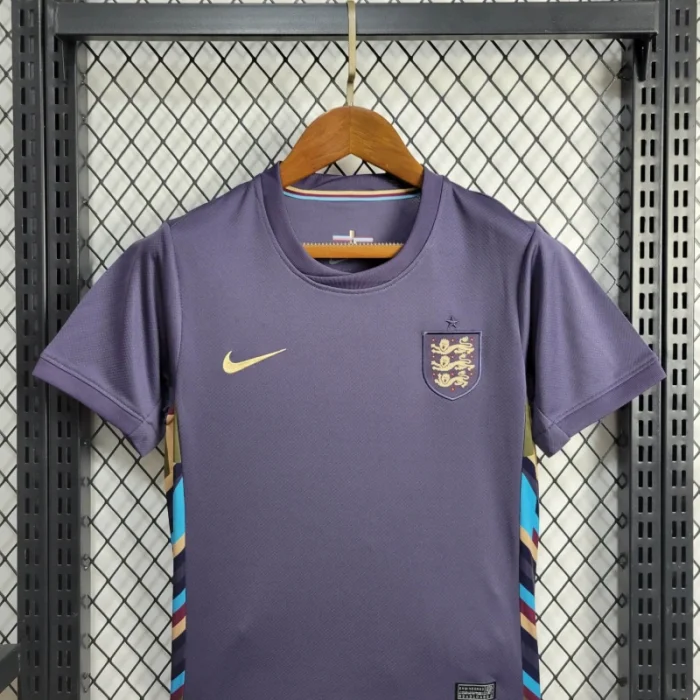 Kids England Away Kit 24/25 Euro Cup 2024 Football Jersey