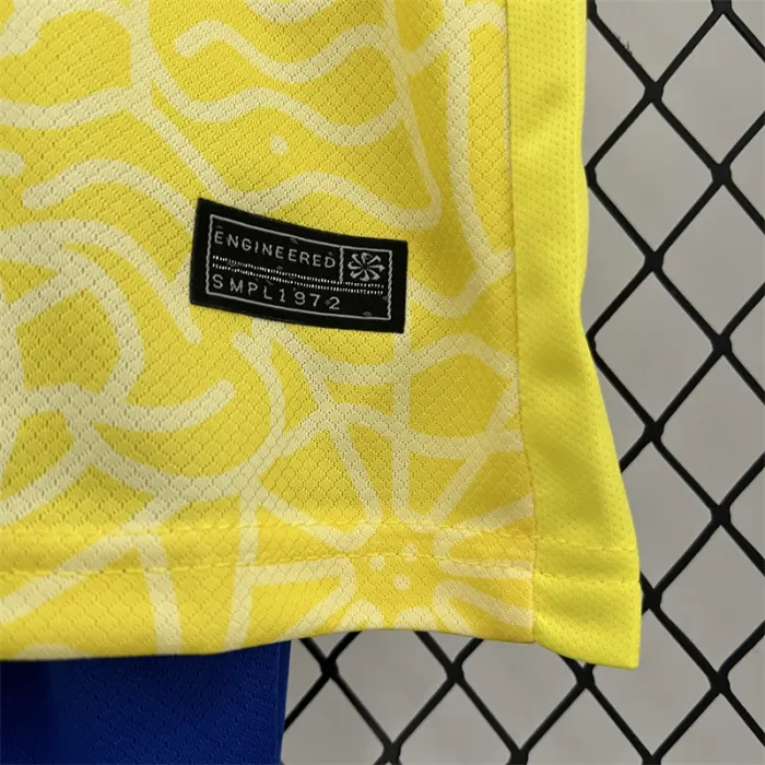 Camiseta de fútbol de la Copa América 2024 para niños, equipo local de Brasil 24/25