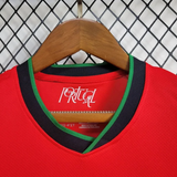 Portugal Home Kit 24/25 Euro Cup 2024 Kids Football Jersey - PalmSportss
