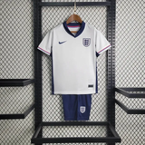 England Home Kit 24/25 Euro Cup 2024 Kids Football Jersey - PalmSportss