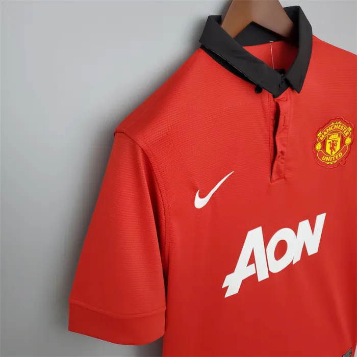 Manchester United Jersey Home Kit 2013/14 Retro Football Team Soccer Shirt