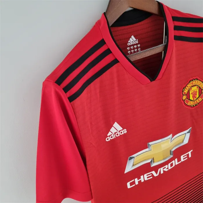 Manchester United Jersey Home Kit 2018/19 Retro Football Team Soccer Shirt
