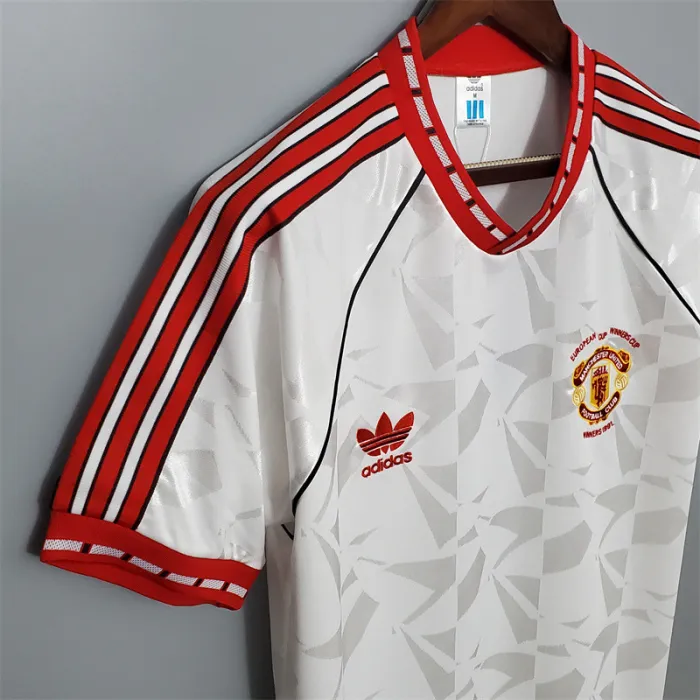 Manchester United Jersey Away Kit 1991 Retro Football Team Soccer Shirt