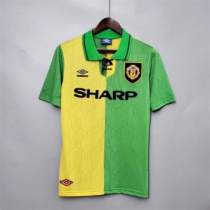 Manchester United Jersey Away Kit 1992/93 Retro Football Team Soccer Shirt