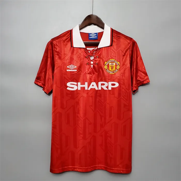 Manchester United Jersey Home Kit 1992/93 Retro Football Team Soccer Shirt