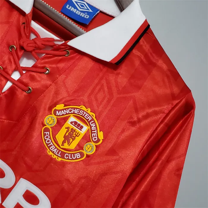 Manchester United Jersey Home Kit 1992/93 Retro Football Team Soccer Shirt