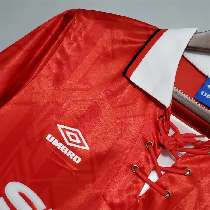 Manchester United Jersey Home Kit 1992/93 Retro Football Team Soccer Shirt