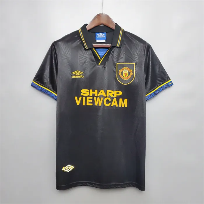 Manchester United Jersey Away Kit 1993/95 Retro Football Team Soccer Shirt