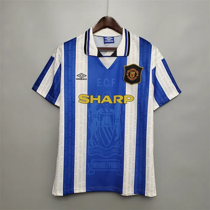 Manchester United Jersey Away Kit 1994/96 Retro Football Team Soccer Shirt