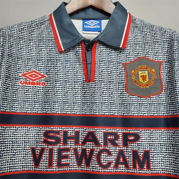 Manchester United Jersey Away Kit 1995/96 Retro Football Team Soccer Shirt