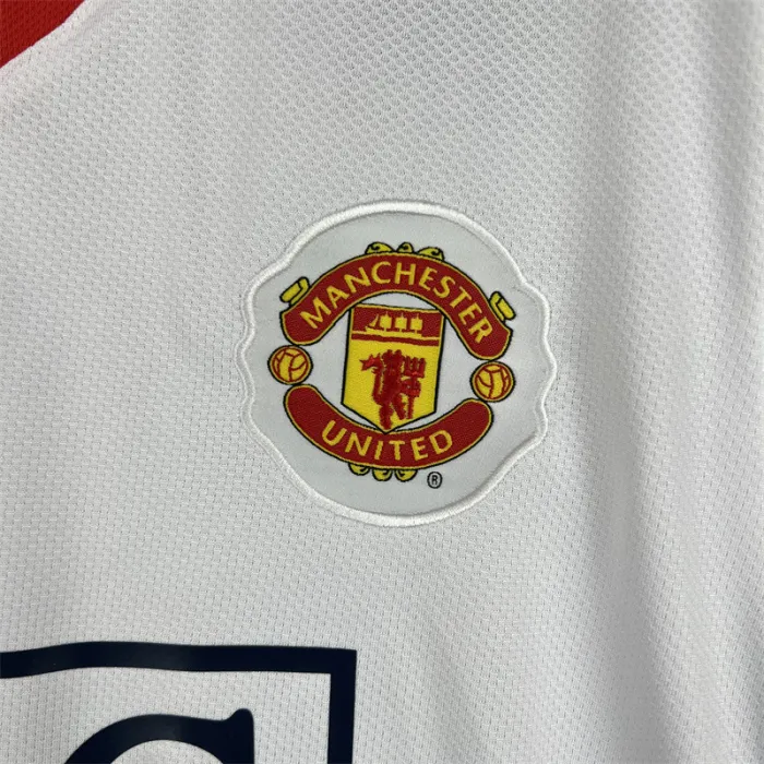 Manchester United Jersey Away Kit 2007/08 Retro Long Sleeves Football Team Soccer Shirt
