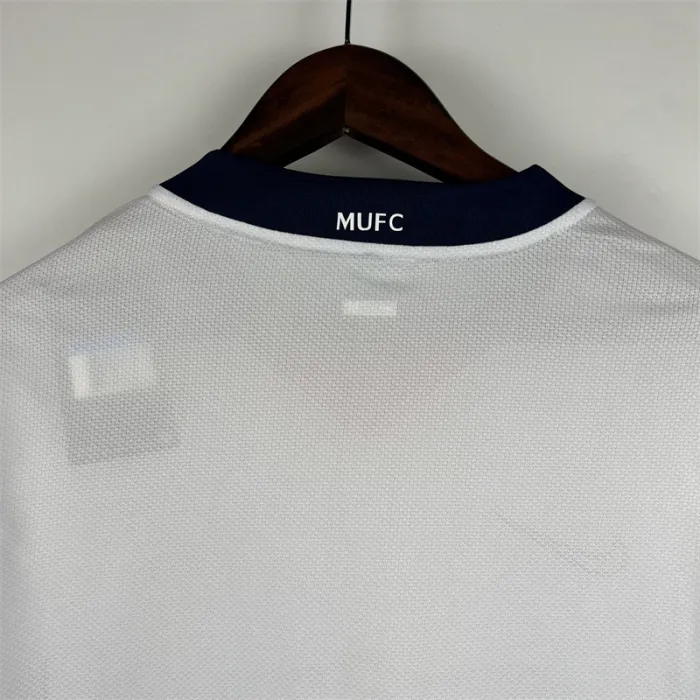 Manchester United Jersey Away Kit 2007/08 Retro Long Sleeves Football Team Soccer Shirt