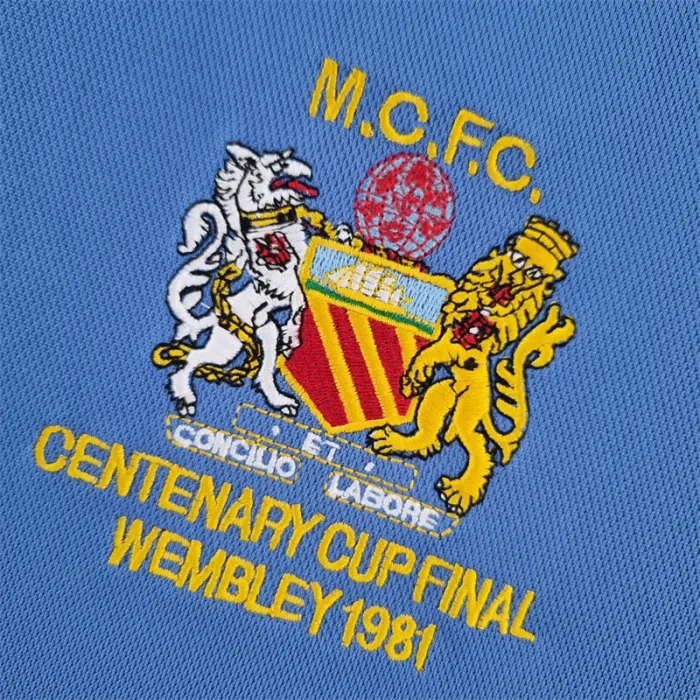 Manchester City Jersey Home Kit 1981/82 Retro Football Team Soccer Shirt