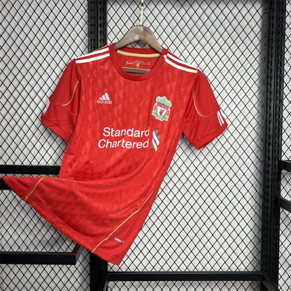Camiseta de fútbol retro del Liverpool Jersey Home Kit 2010/11