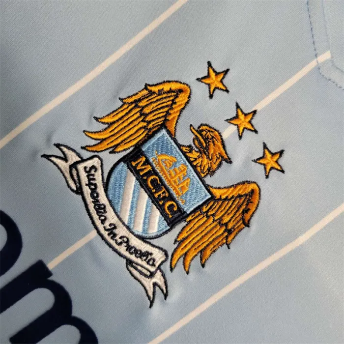 Camiseta de fútbol retro del equipo de fútbol del Manchester City, kit de local 07/08
