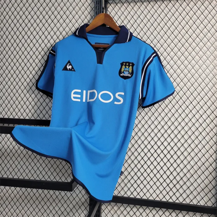 Camiseta de local del Manchester City 01/02 Retro