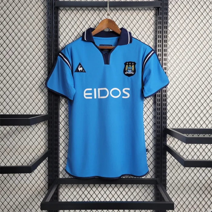Camiseta de local del Manchester City 01/02 Retro