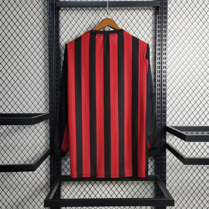 AC Milan Jersey Home Kit 2013 2014 Retro Long Sleeves