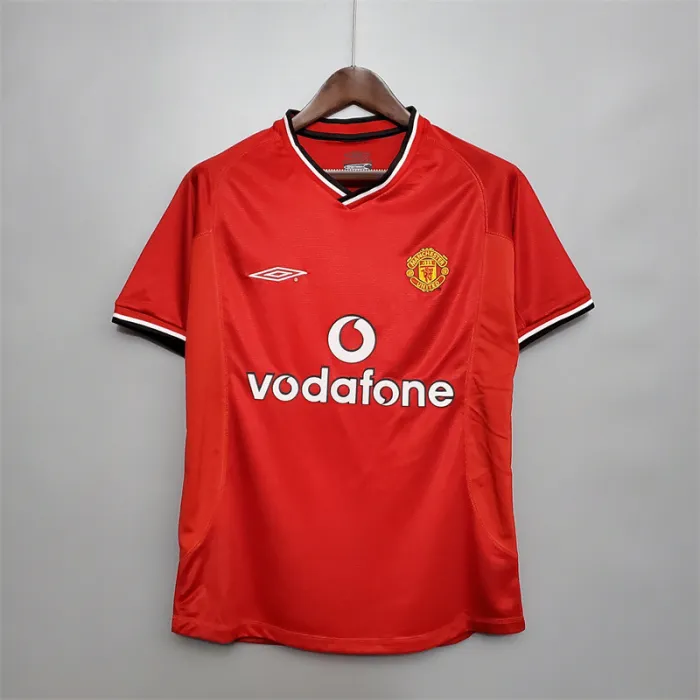 Manchester United Jersey Home Kit 2000/01 Retro Football Team Soccer Shirt