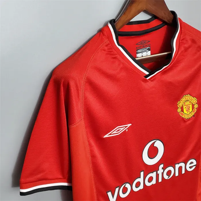 Manchester United Jersey Home Kit 2000/01 Retro Football Team Soccer Shirt