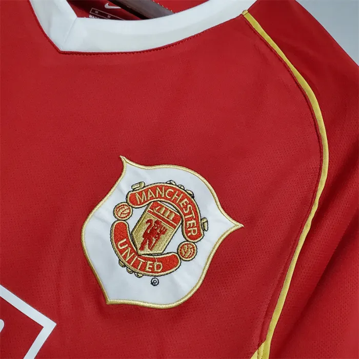 Manchester United Jersey Home Kit 2006/07 Retro Football Team Soccer Shirt