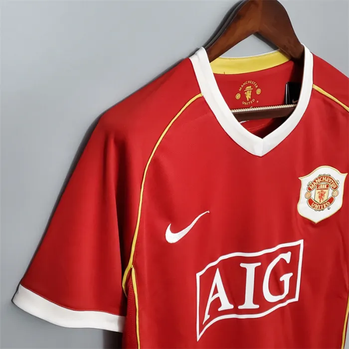 Manchester United Jersey Home Kit 2006/07 Retro Football Team Soccer Shirt