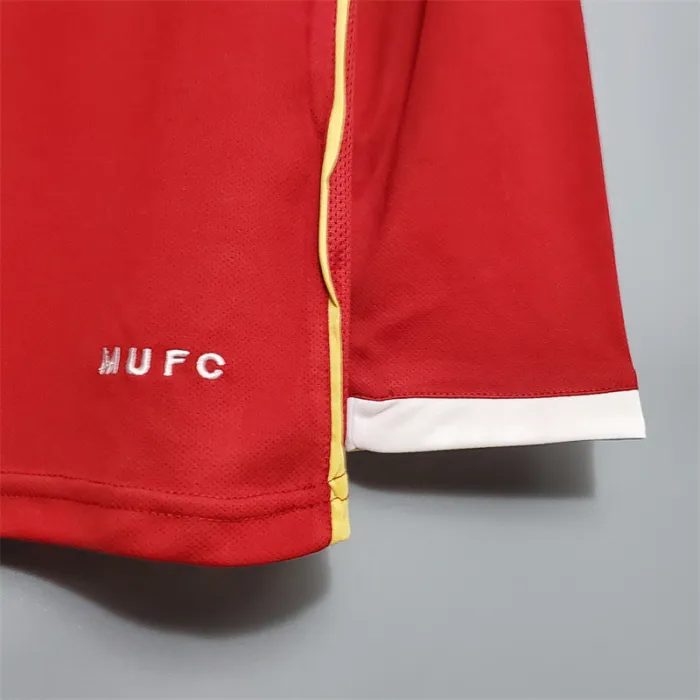 Manchester United Jersey Home Kit 2006/07 Retro Long Sleeves Football Team Soccer Shirt